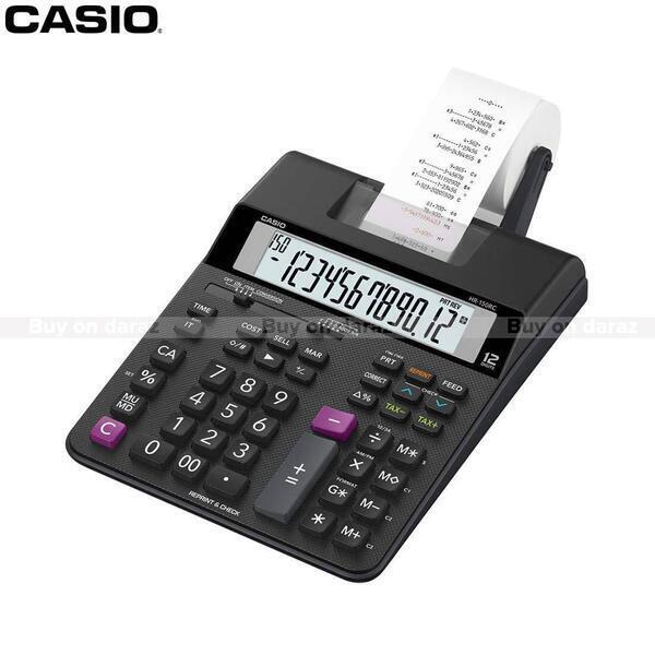 Casio Hr-150Rc 150 Steps Check & Correct Printing Calculator With Reprint Feature