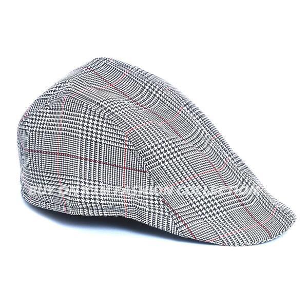 Check Men Flat Cap Cotton Soft Fit Newsboy Summer Driving Hat Winter Spring Autumn Beret Peak Black Irish Hunting Cap Baburam Cap
