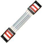 Chest Expander Chest Arm Spring Pull Expander Fitness Resistance Bands GYM Strength Muscle Tone Stretch Workout Professional Gym Exercise Chest Pull Expander Fitness Puller 5 Spring Portable Adjustable Resistance