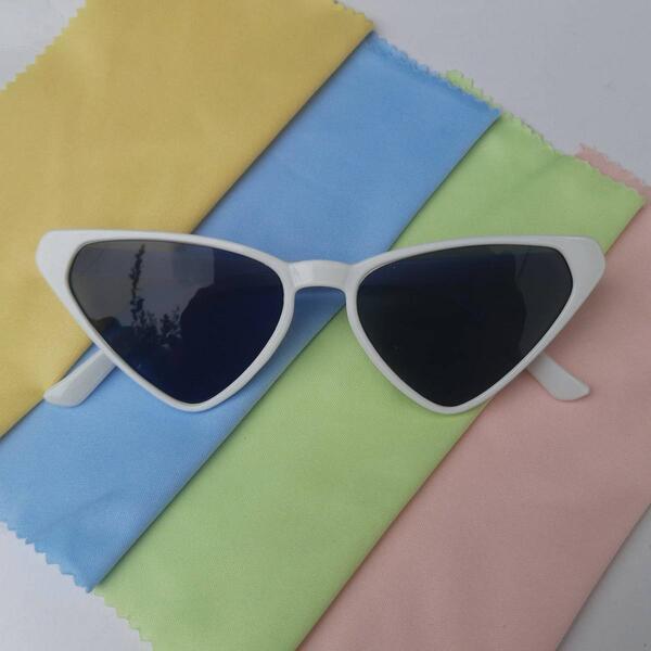 Classy Cat Eye White Frame Sunglasses For Women