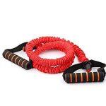 Cloth Covers Tube Resistance Bands Fabric Exercise Latex Yoga Pull Rope Fitness Equipments Color