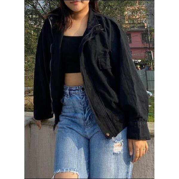 Cotton And Linen Jacket For Women