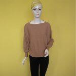 Boat Neck Soft Woolen Butterfly Sweater For Women