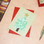 Christmas Tree Greeting Card With Red Envelope