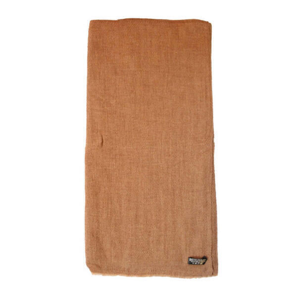 Cream Solid Design Pashmina Shawl For Women