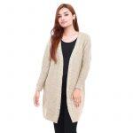 Creamy Woolen Cardigan For Women