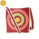 Creative Touch Crimson Pink Circle Designed Cross Body Bag For Women 6421