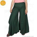 Creative Touch Dark Green Cotton Butterfly Trouser For Women WTR5210