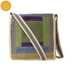 Creative Touch Slate Blue Flap Lock Cross Body Bag For Women 6414