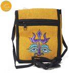 Creative Touch Yellow Front Zippered Cross Body Bag For Women 9102