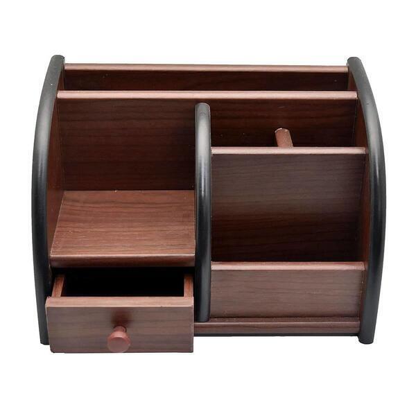 Cubic 8001 Wooden Pen Stand (Brown)