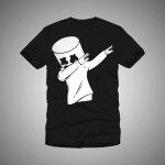 Dabbing Marshmello Printed T-Shirt For Men