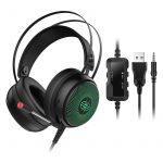 DACOM GH08 Gaming Headset 3.5mm Wired Gamer Headphone with LED Light HD Mic Stereo Sound for PC Computer Phones Laptop PS4 X-BOX
