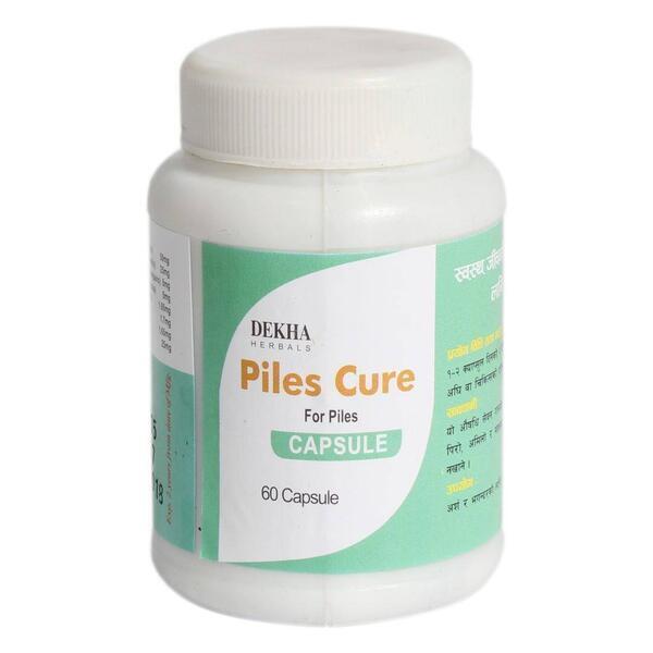 Dekha Herbals Piles Cure Capsule - 60 Capsules