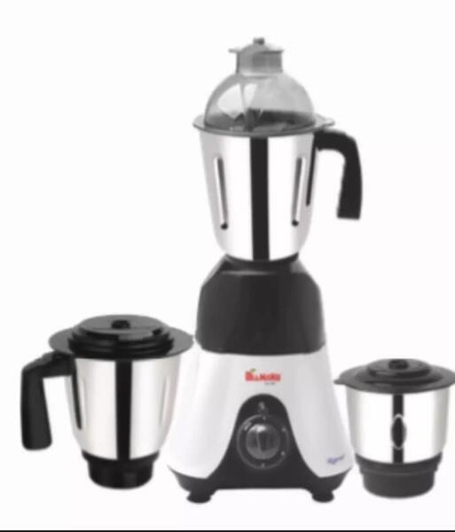 Diamond 550 Watt Mixer Grinder Rapid with 3 Stainless Steel Jar and Overload indicator (Multicolour)
