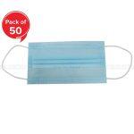 Disposable Surgical Mask With Nose Pin Machine Stitched Ear Loop (1 Box = )