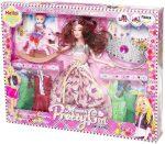 Doll Set With Crown And Dress