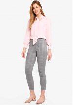 Dorothy Perkins Check Skinny Stretch Trousers