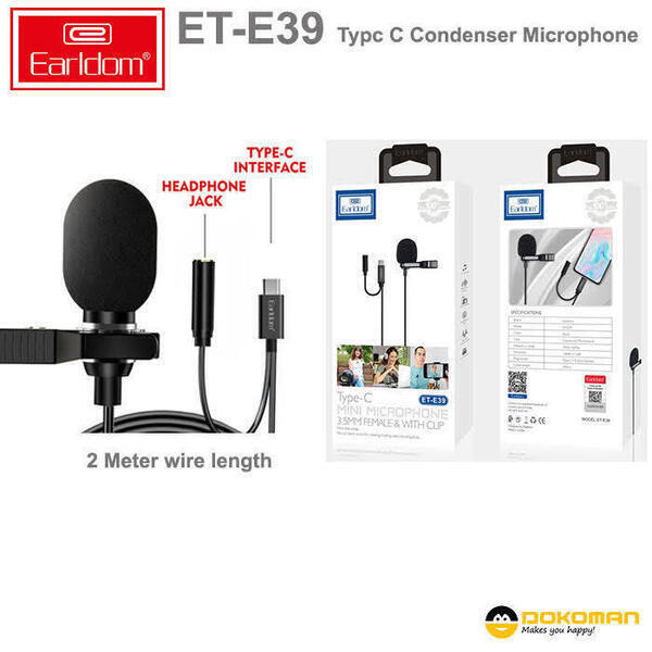 Earldom ET-E39 Type C Condenser Wired Microphone