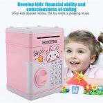 Electronic ATM For Kids Smart Lock Piggy Bank for Coin/Note Safe with Cartoon Characters Coin Bank  (Multicolor)