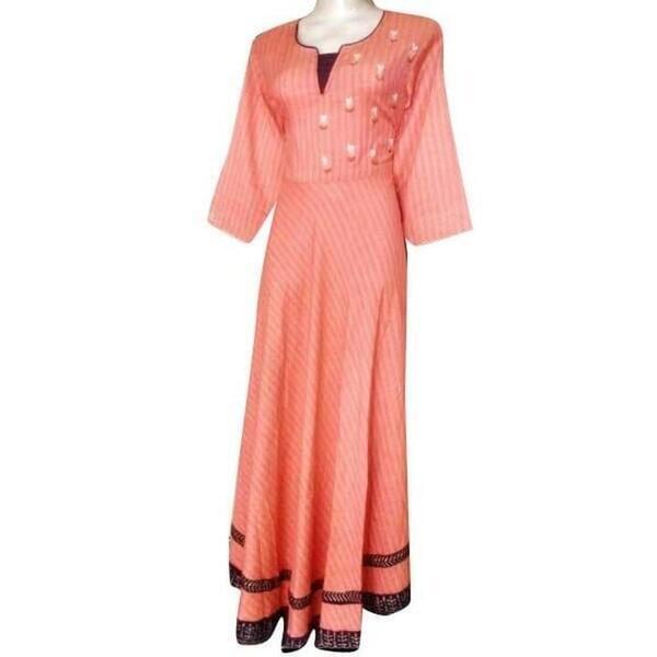 Embroidered Long One Piece Gown For Women