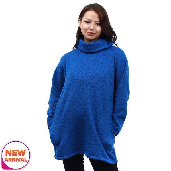 Envy Creations Blue Colour Woolen Sweater For Women