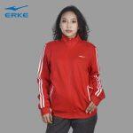 ERKE Full Zip Sweatshirt Red For Women 12219314349-204