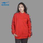 ERKE Full Zip Sweatshirt Red For Women 12219314557-202