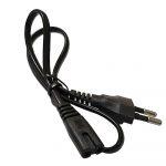 EU 2 Prong Port AC Power Cord | 2 Pin AC Power Cable for Laptop/Amplifier/Speaker/Radio/Audio Player/Emergency Light etc