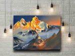 Everest Sunshine HandMade Painting Comes With Wooden Framing Stretcher