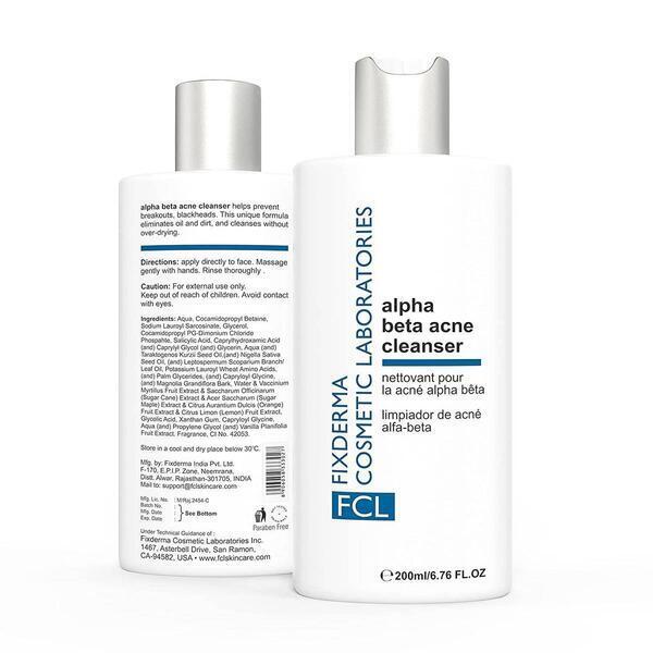 Fixderma Fcl Alpha Beta Acne Cleanser - 200 Ml