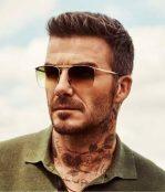 Golden Metal Frame Shades Trendy Premium Sunglasses For Men - David.B
