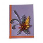 Floral With Glitter Design Card