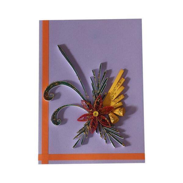 Floral With Glitter Design Card