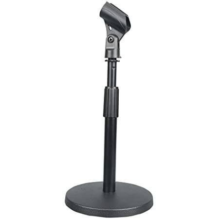 Foldable Desk Table Microphone Stand Computer Mic Tripod Stand Angle Adjustable Folding Holder Mount