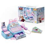 Frozen II Pretend Pretend Play Toys Cash Register Set for Kids with Barcode Scanner
