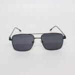 Full Black Metal Square Double Bar Sungalsses For Men