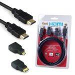 Full HD 3 In 1 HDMI To HDMI Cable