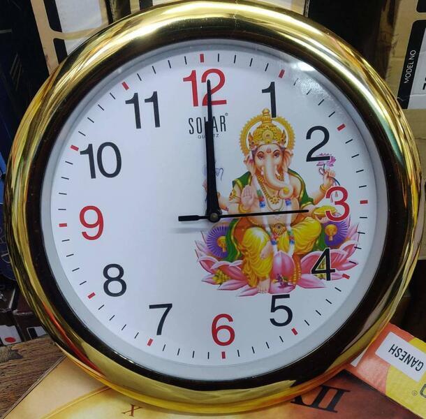 Ganesh printed wall clock