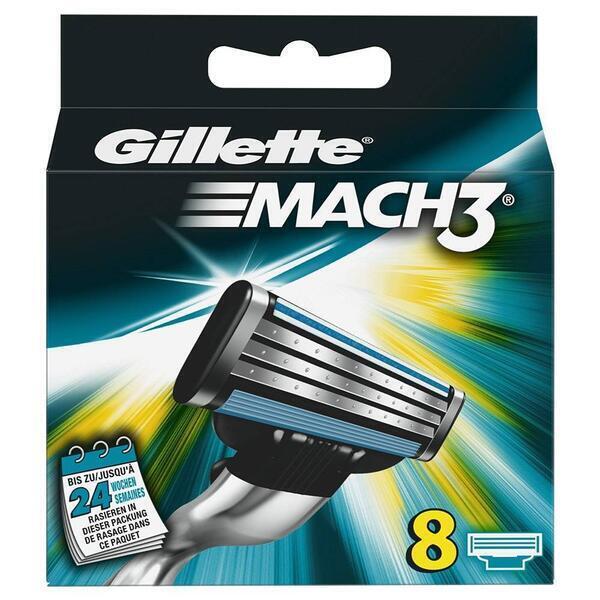 Gillette Mach3 Cartidge- 8Pcs