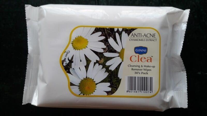 Ginni Clea Face wipes 30's Antiacni