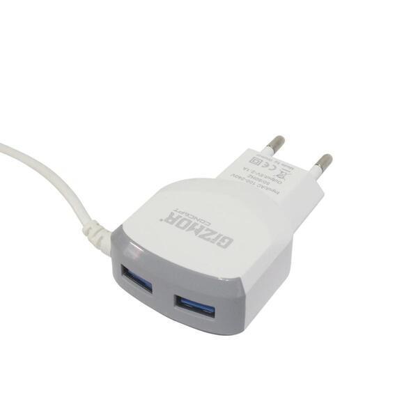 Gizmor GC-13 Dual USB 2.1A Travel Charger