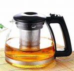 Glass Tea Pot Carafe with Strainer