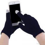 Glove Touch Sensory Screen -Soft Cotton Knitted Gloves Warmer Smart For All Phones