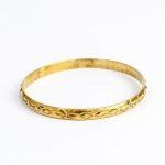 Golden Layered Design Panchdhatu Bangle For Women