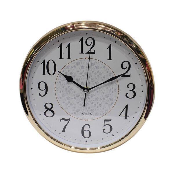 Golden Round Wall Clock