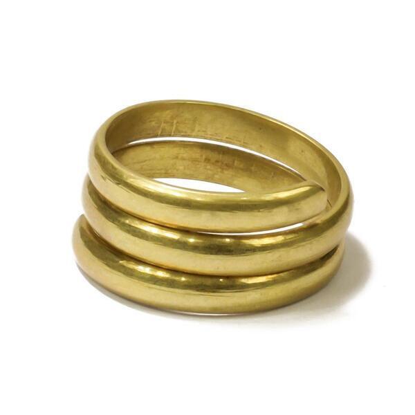 Golden Spiral Ring For Women