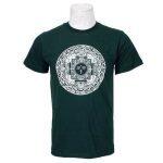 Green Mandala Printed 100% Cotton T-Shirt For Men - 07
