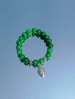 Marble Beads Designer Bracelet With Buddha Charm