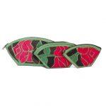 Rose Printed Stitched Purse For Women